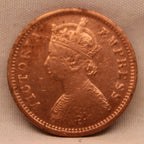 Half Pice Coin 1885 Victoria Queen Copper Coin