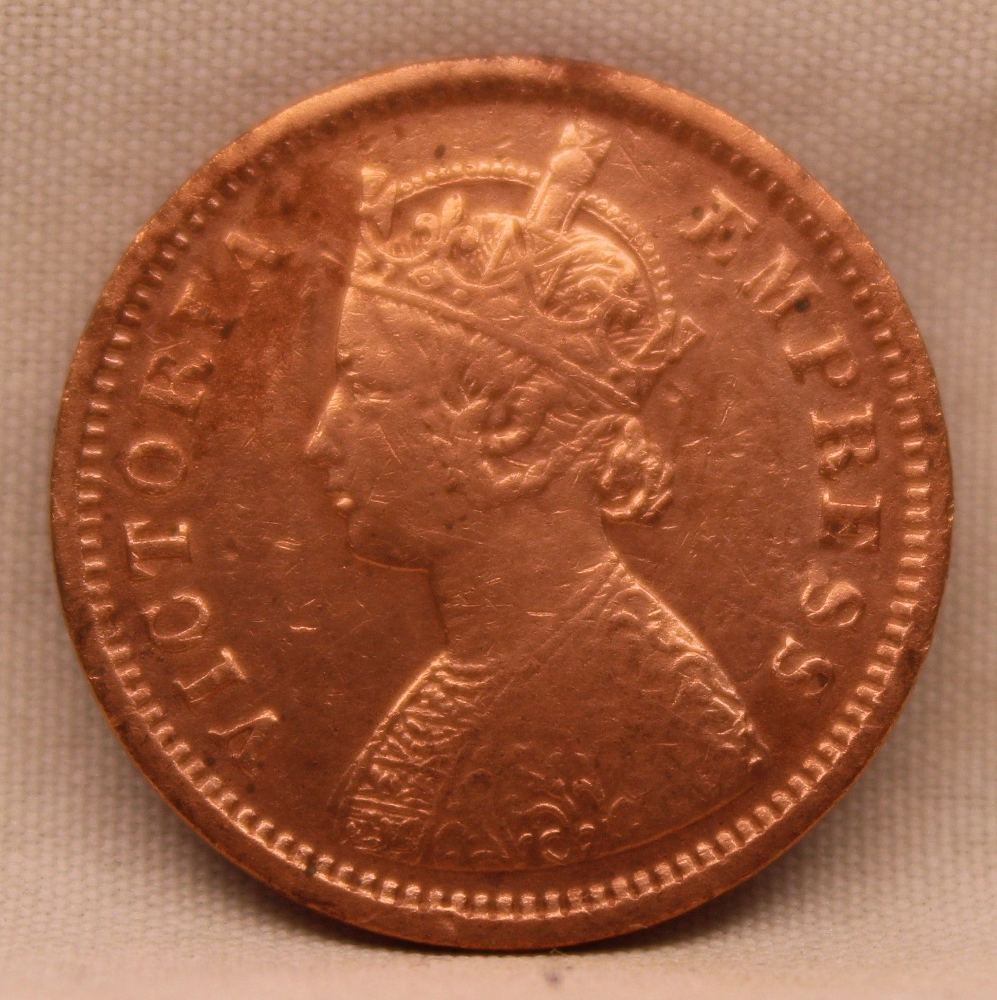 Half Pice Coin 1885 Victoria Queen Copper Coin