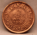 Half Pice Coin 1900 Victoria Queen Copper Coin