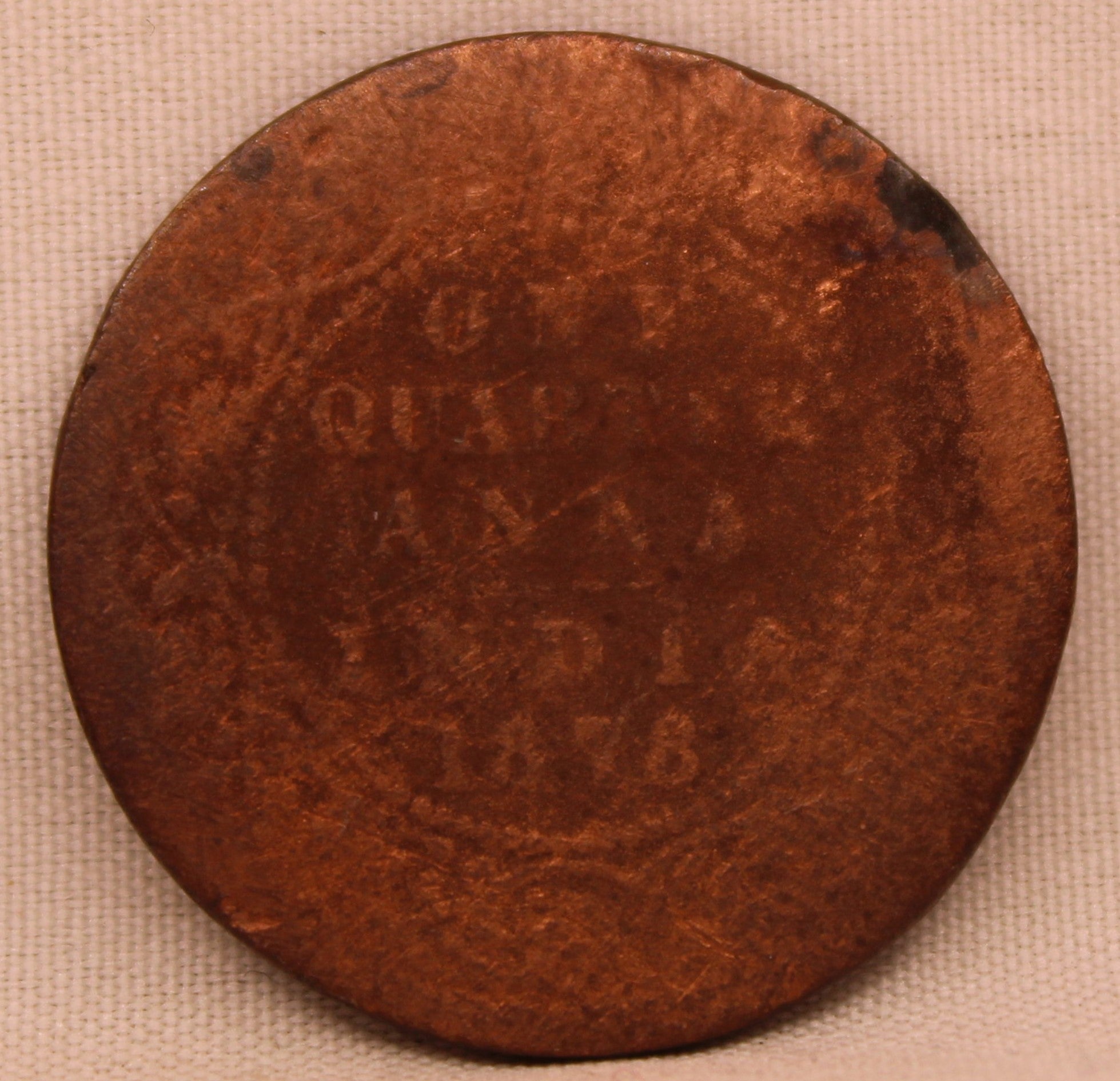 Quarter Anna 1879 Victoria Express Copper Coin