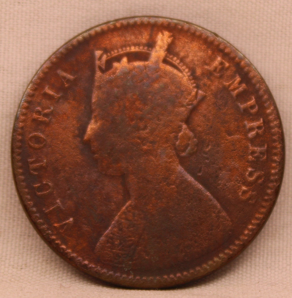 Quarter Anna 1883 Victoria Express Copper Coin