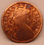 Quarter Anna 1886 Victoria Express Copper Coin