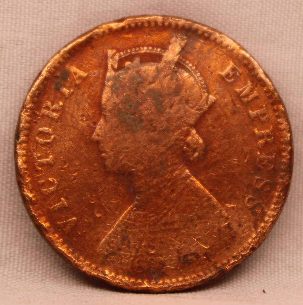 Quarter Anna 1888 Victoria Express Copper Coin
