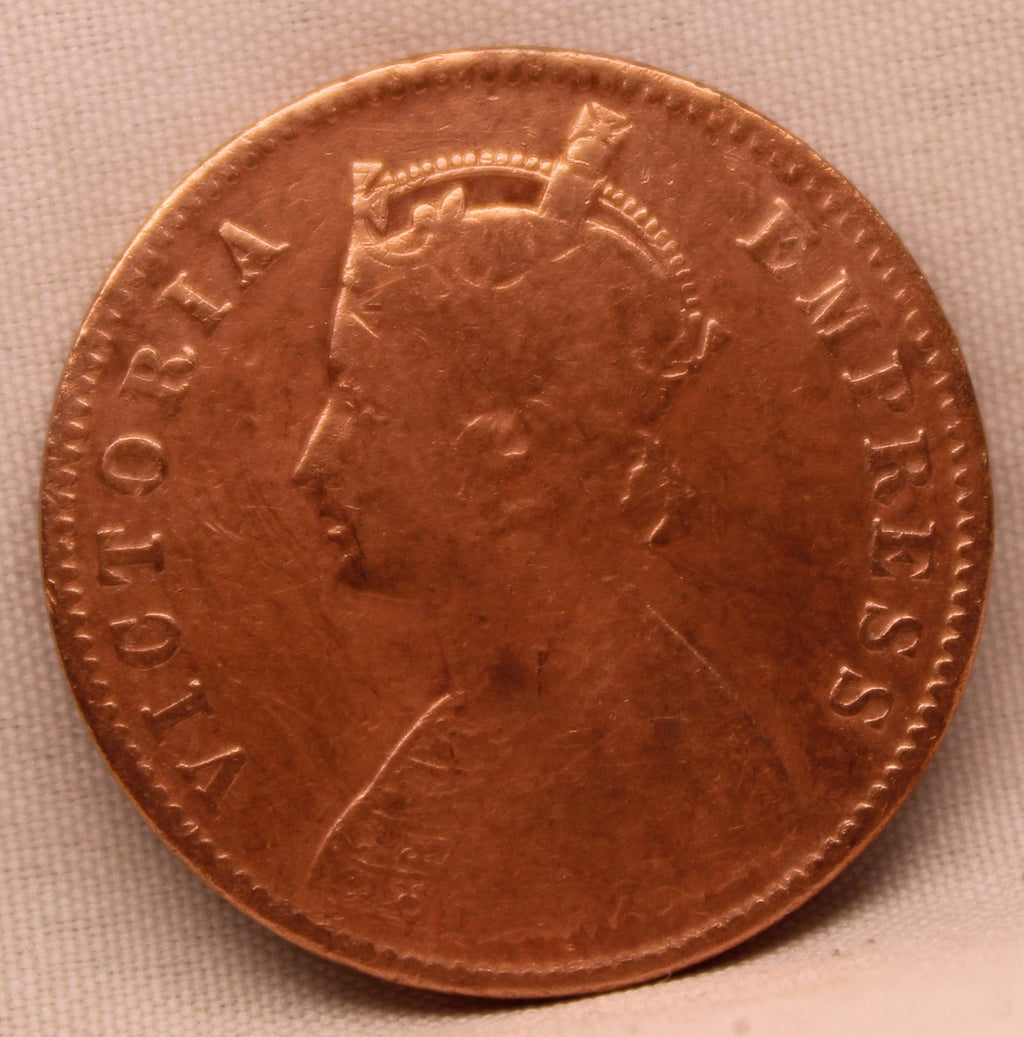Quarter Anna 1892 Victoria Express Copper Coin