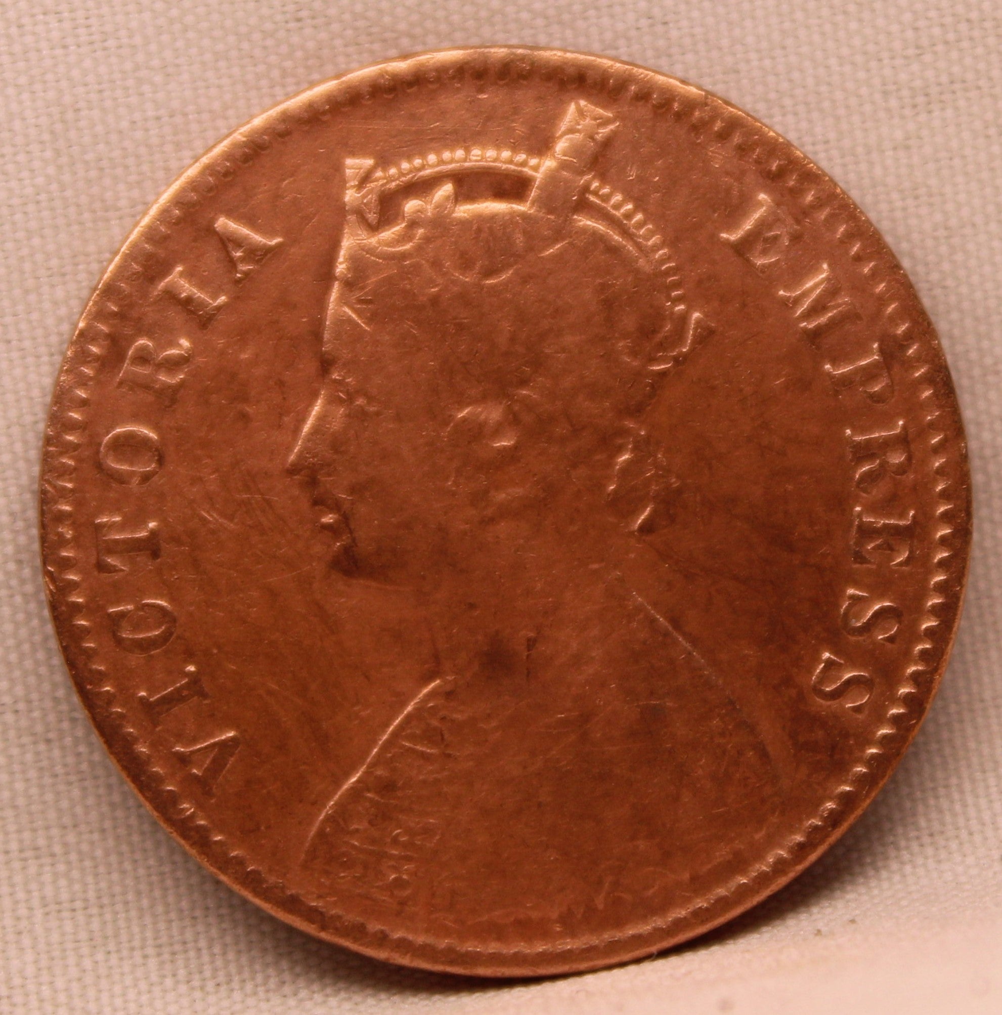 Quarter Anna 1892 Victoria Express Copper Coin