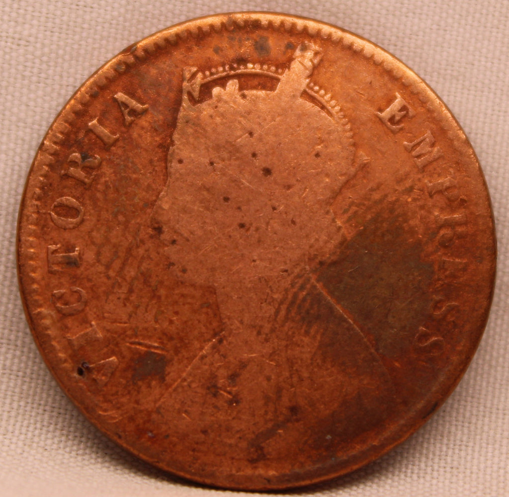 Quarter Anna 1894 Victoria Express Copper Coin
