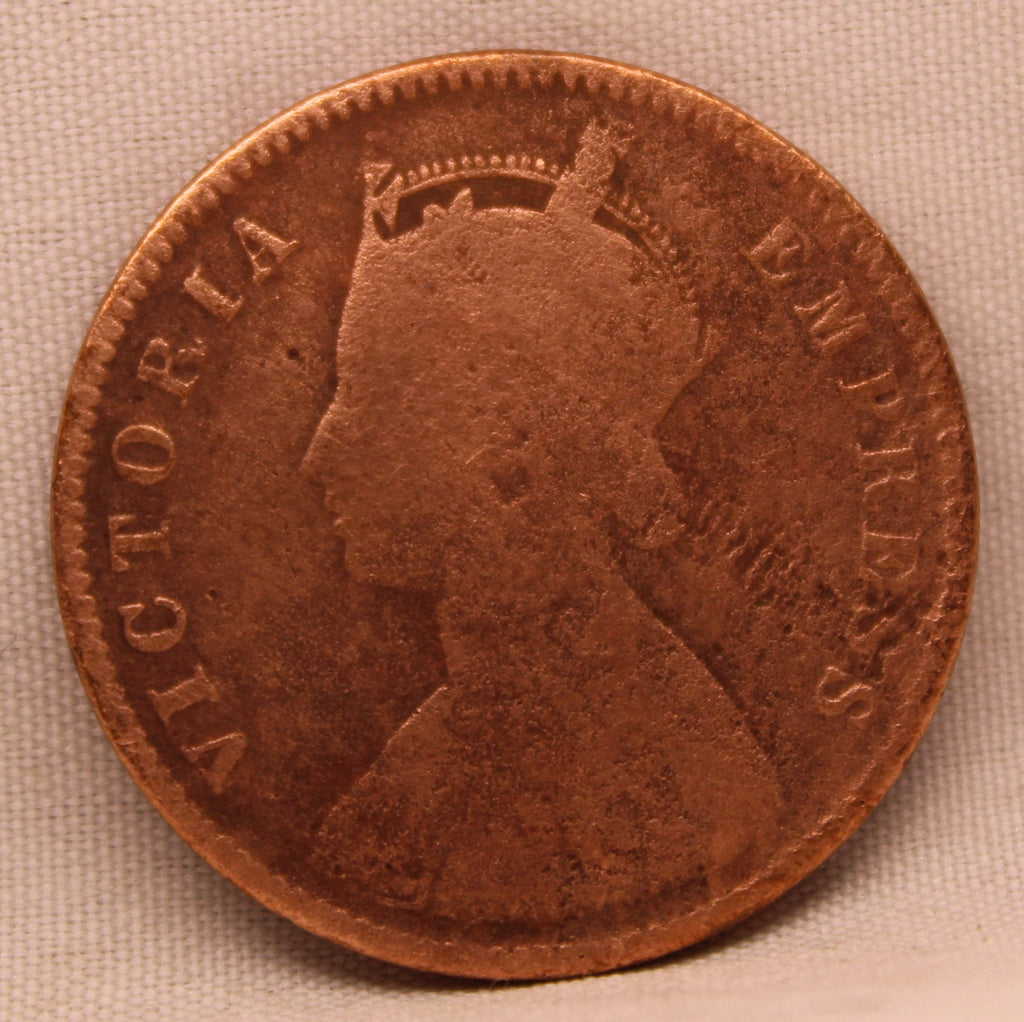 Quarter Anna 1895 Victoria Express Copper Coin