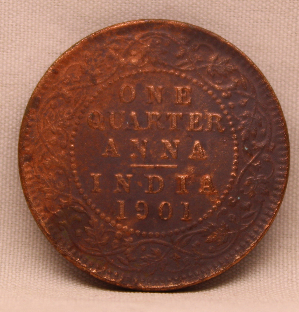 Quarter Anna 1901 Victoria Express Copper Coin