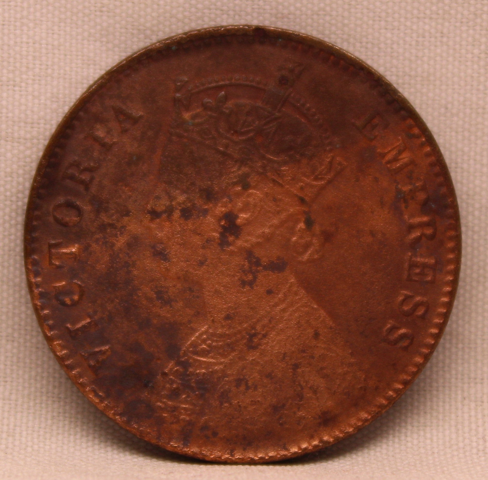 Quarter Anna 1901 Victoria Express Copper Coin