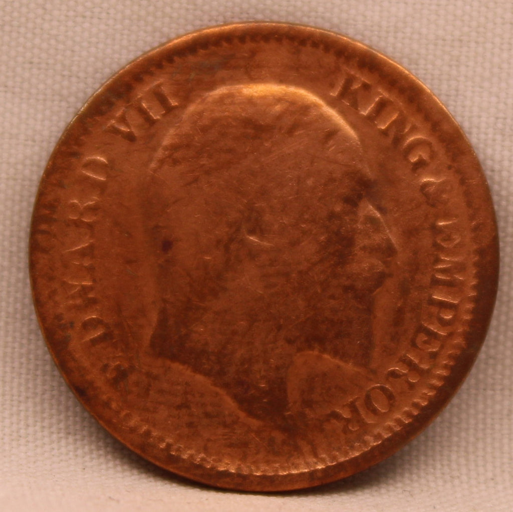 Half Pice Coin of King Edward VII of Calcutta Mint of 1905