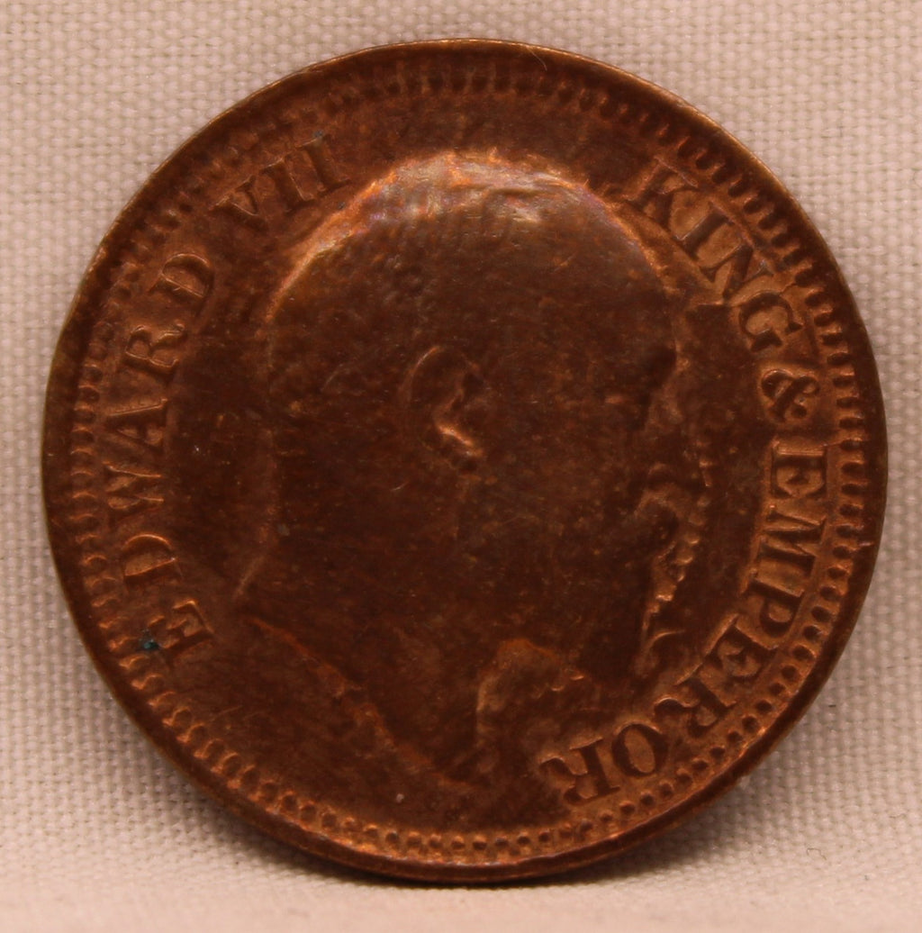 Half Pice Coin of King Edward VII of Calcutta Mint of 1906