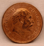 Half Pice Coin of King Edward VII of Calcutta Mint of 1907