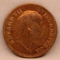 Half Pice Coin of King Edward VII of Calcutta Mint of 1908