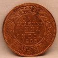 Quarter Anna Coin of King Edward VII of Calcutta Mint of 1905 Copper