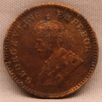 1\12 Anna 1913 George V Bronze coins
