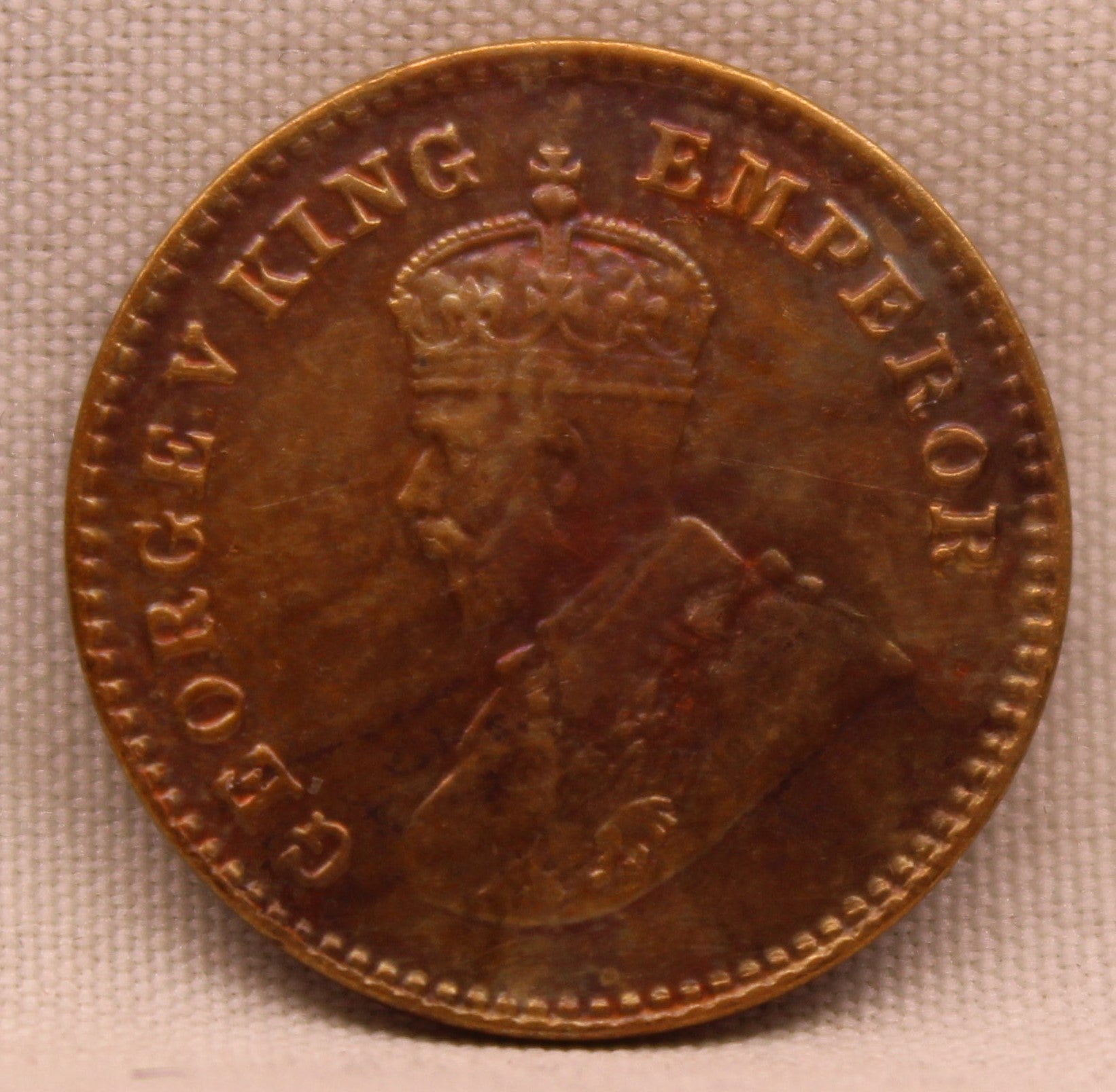 1\12 Anna 1927 George V Bronze coins