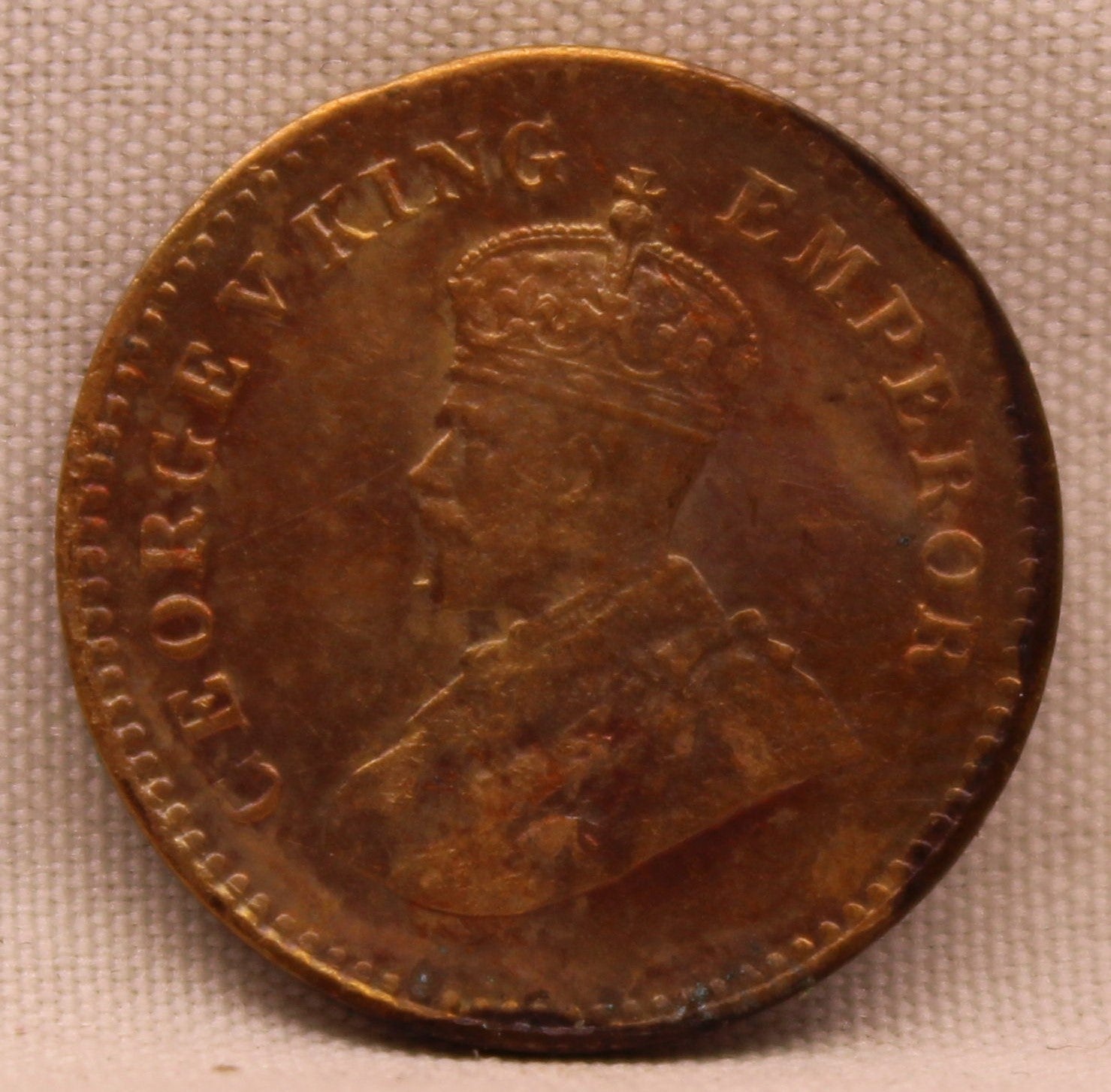 1\12 Anna 1933 George V Bronze coins