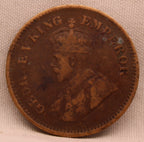 Half Pice 1915 George V Bronze coins