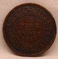 Half Pice 1917 George V Bronze coins