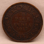 Half Pice 1917 George V Bronze coins