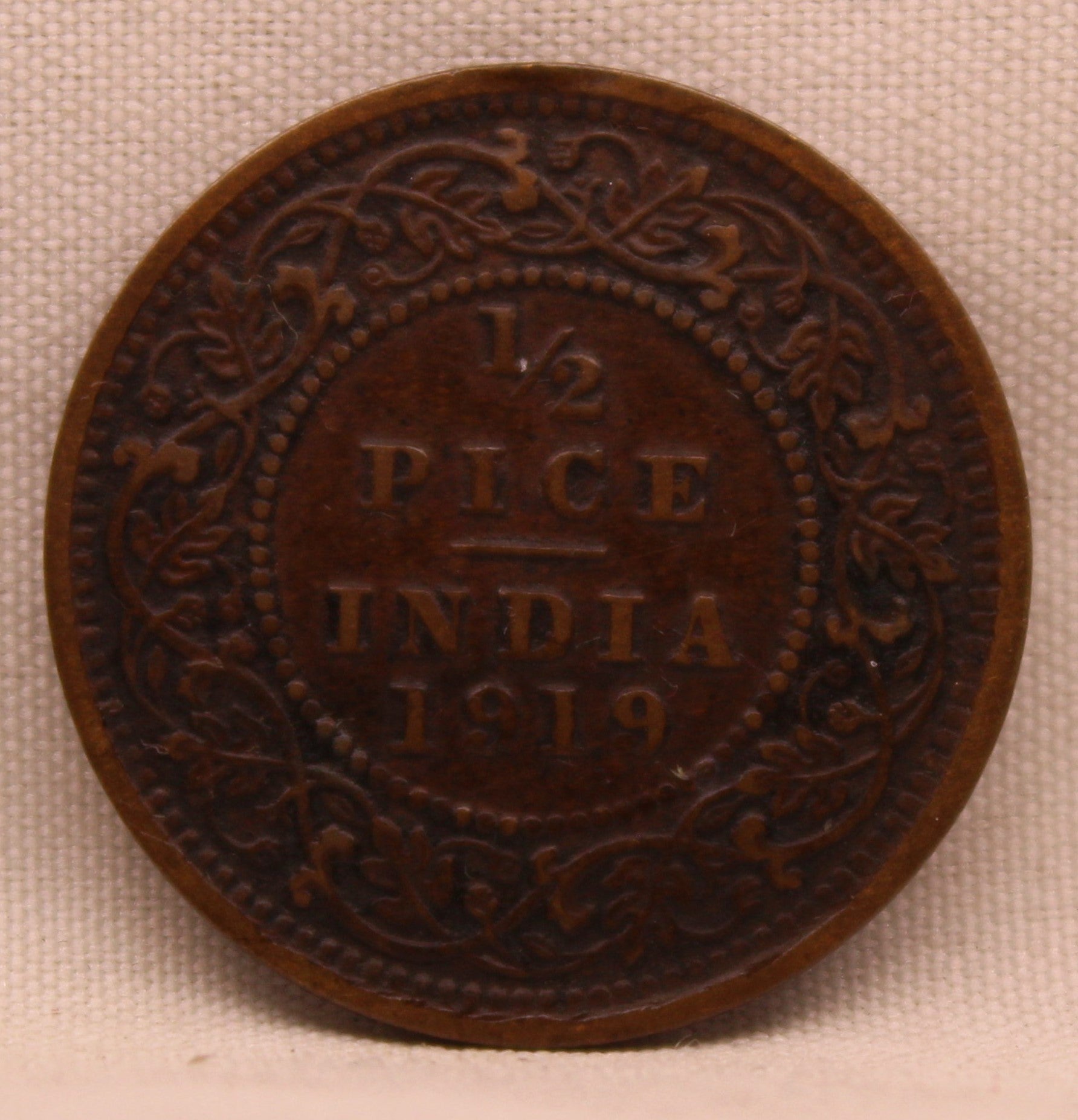 Half Pice 1919 George V Bronze coins