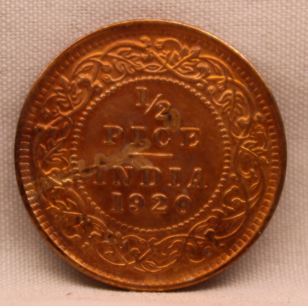 Half Pice 1920 George V Bronze coins