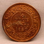 Half Pice 1920 George V Bronze coins