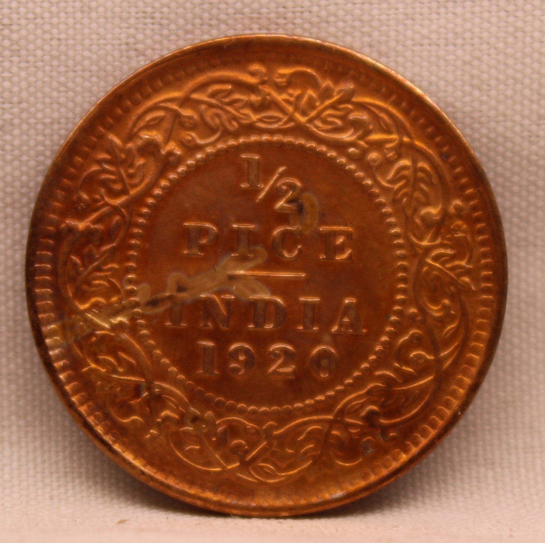 Half Pice 1920 George V Bronze coins