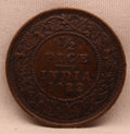 Half Pice 1922 George V Bronze coins