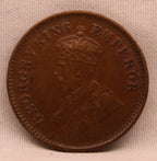 Half Pice 1923 George V Bronze coins