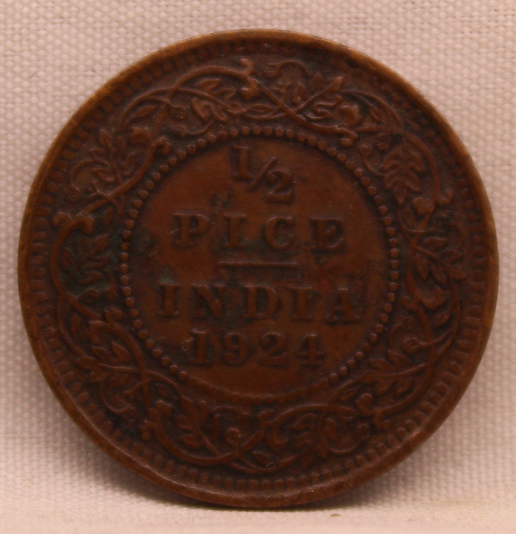 Half Pice 1924 George V Bronze coins
