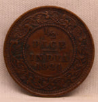 Half Pice 1924 George V Bronze coins