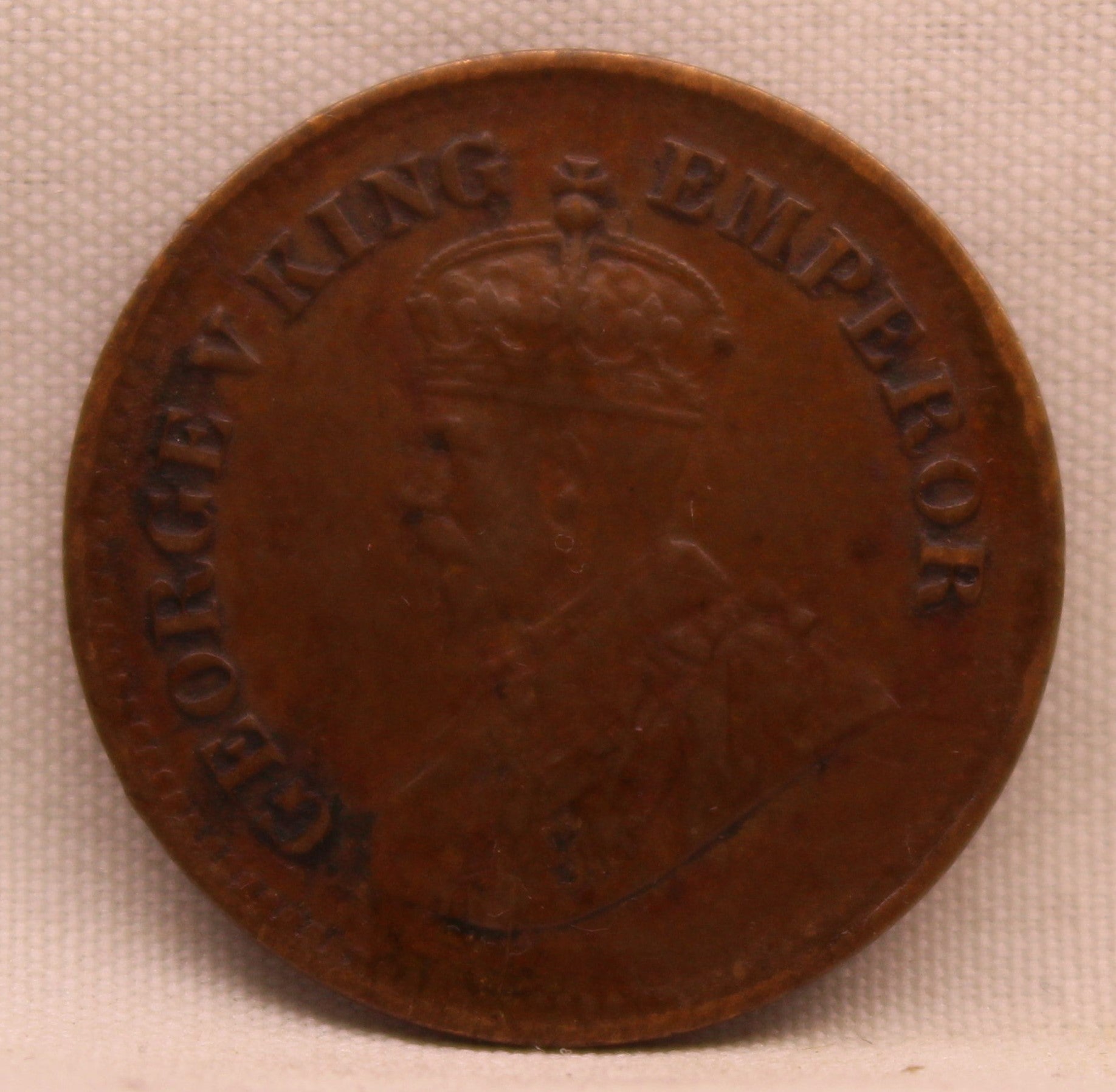 Half Pice 1924 George V Bronze coins