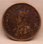 Half Pice 1925 George V Bronze coins