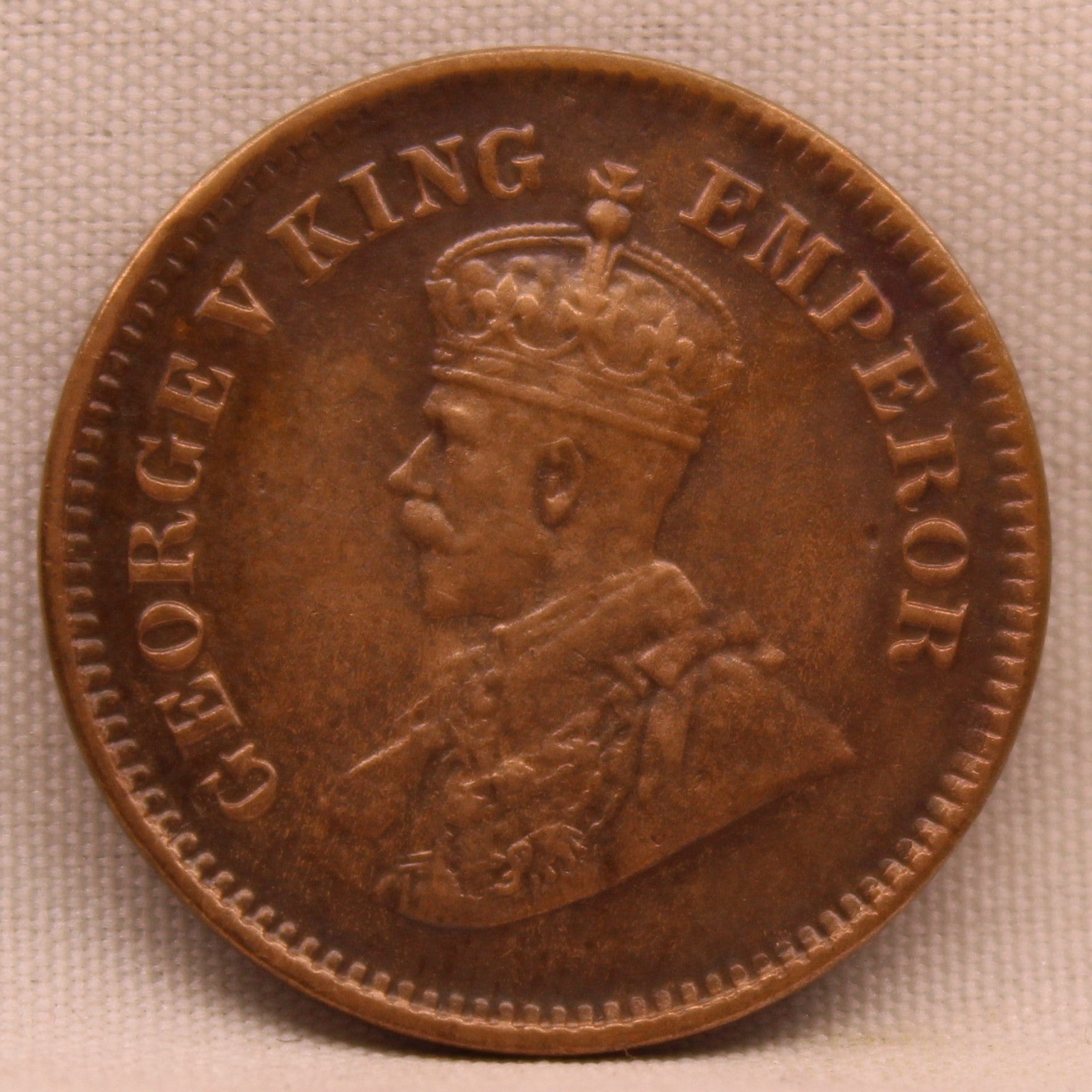 Half Pice 1927George V Bronze coins