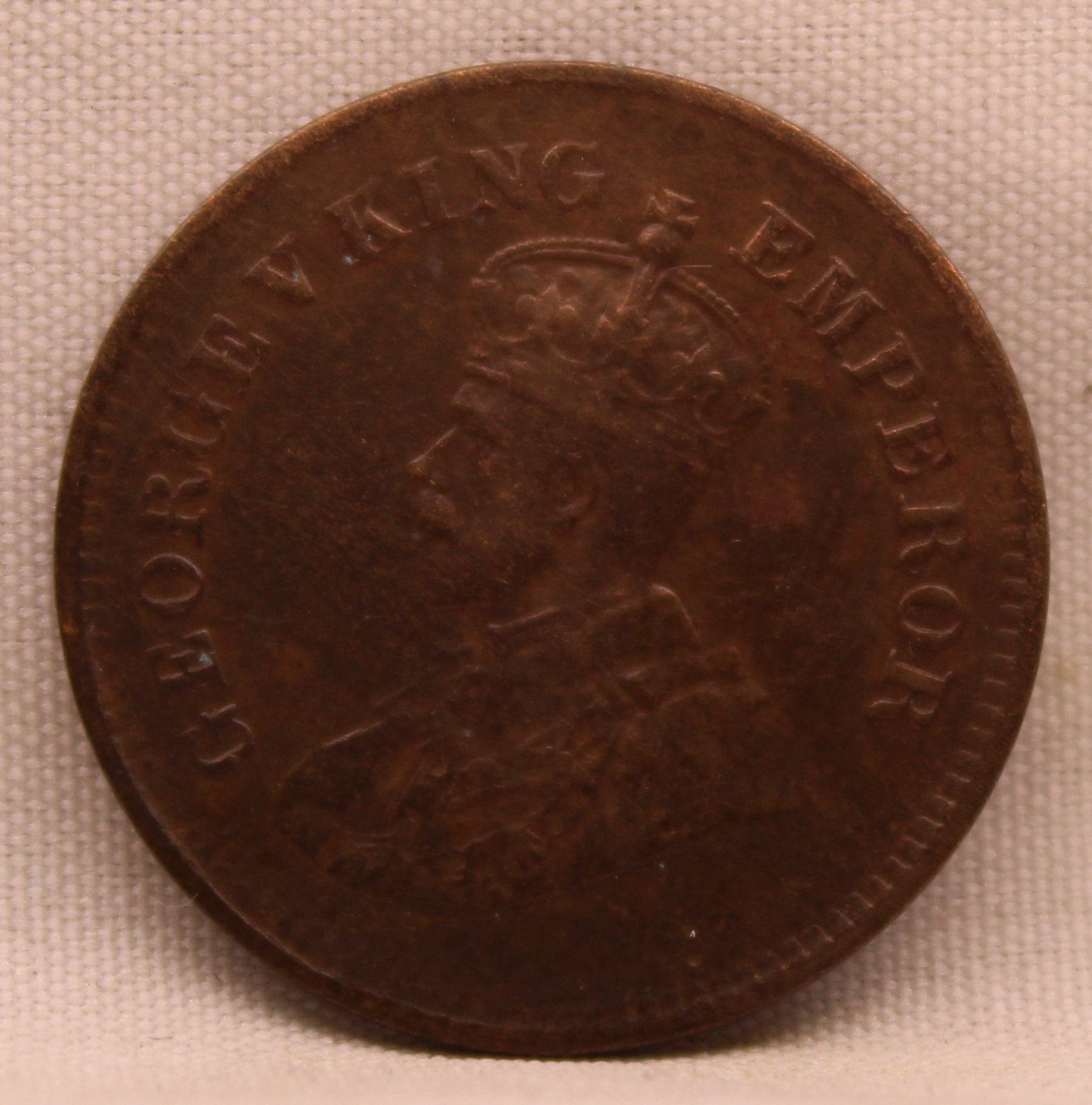 Half Pice 1928 George V Bronze coins