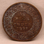 Half Pice 1929 George V Bronze coins
