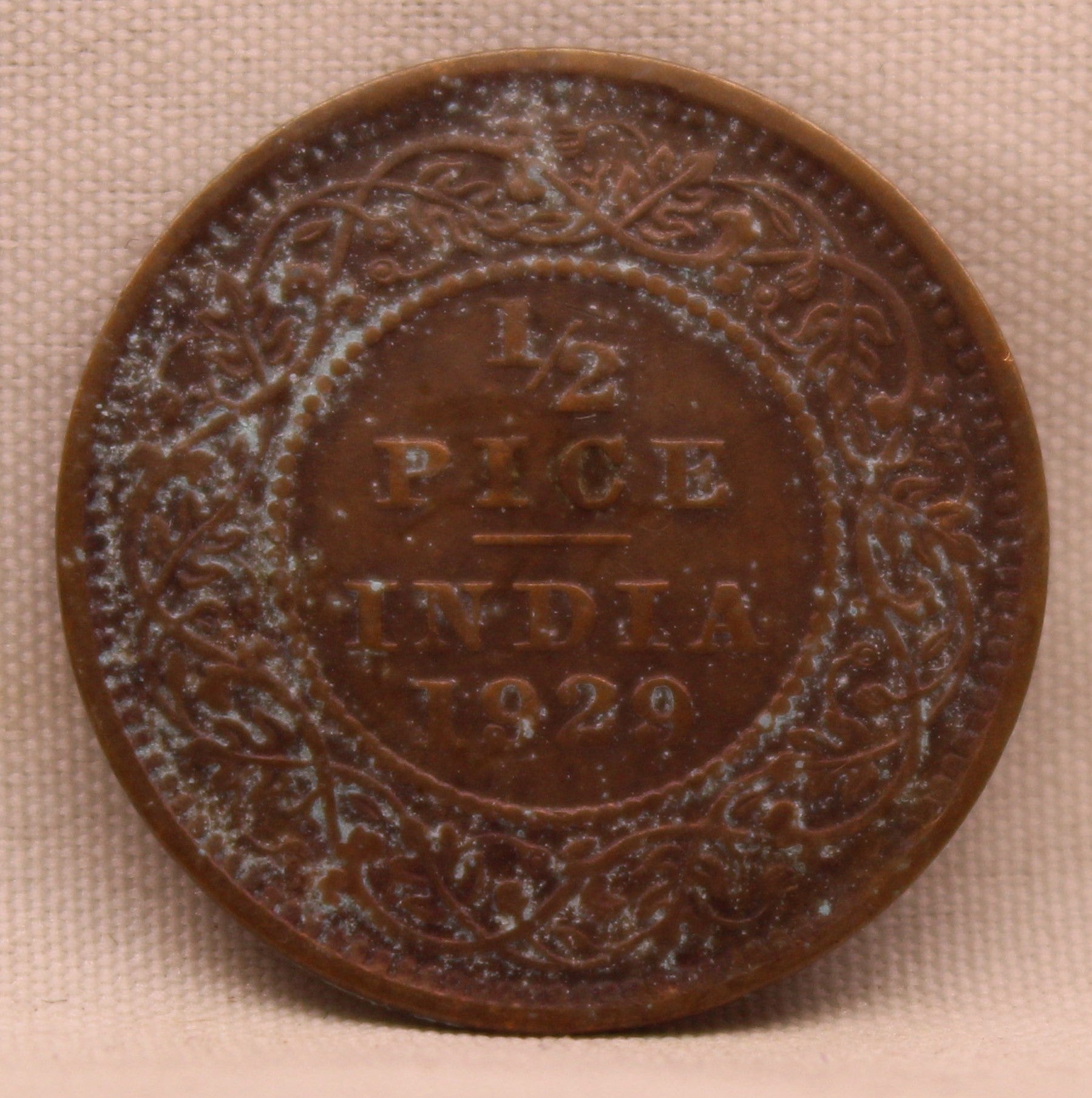 Half Pice 1929 George V Bronze coins