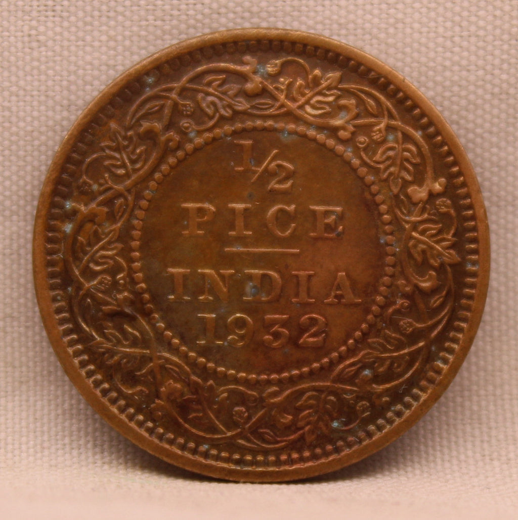 Half Pice 1932 George V Bronze coins