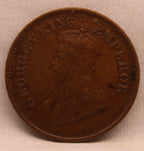 Half Pice 1934 George V Bronze coins