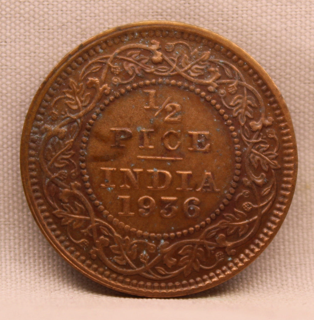 Half Pice 1936 George V Bronze coins