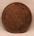 Quarter Anna Coin of King George V of Calcutta Mint of 1911 Bronze