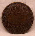 Quarter Anna Coin of King George V of Calcutta Mint of 1912 Bronze