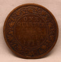Quarter Anna Coin of King George V of Calcutta Mint of 1913 Bronze