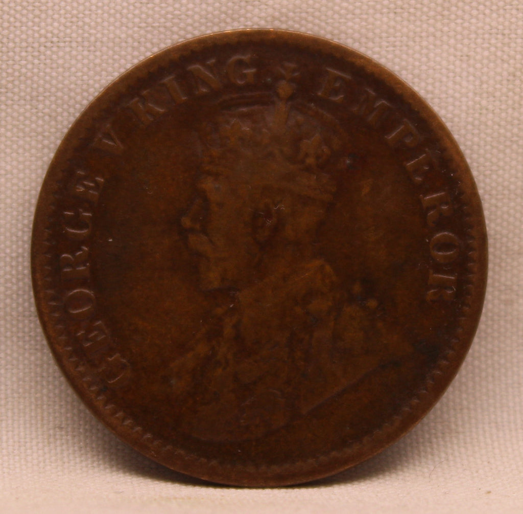 Quarter Anna Coin of King George V of Calcutta Mint of 1919 Bronze