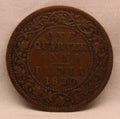 Quarter Anna Coin of King George V of Calcutta Mint of 1920 Bronze