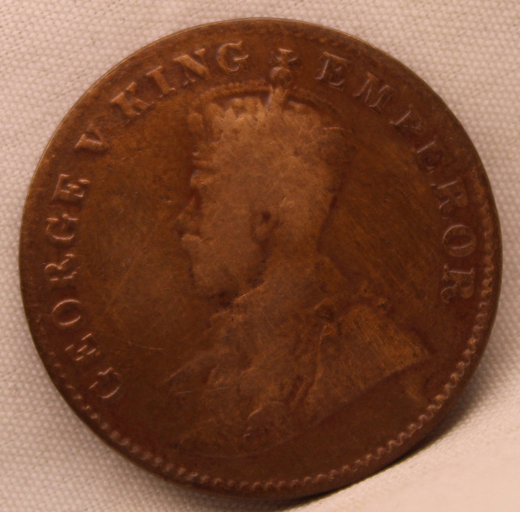 Quarter Anna Coin of King George V of Calcutta Mint of 1925 Bronze