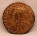 Quarter Anna Coin of King George V of Calcutta Mint of 1926 Bronze