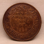 Quarter Anna Coin of King George V of Calcutta Mint of 1928 Bronze