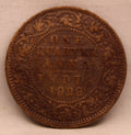 Quarter Anna Coin of King George V of Calcutta Mint of 1929 Bronze